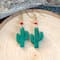 Polymer Clay Cactus Earrings